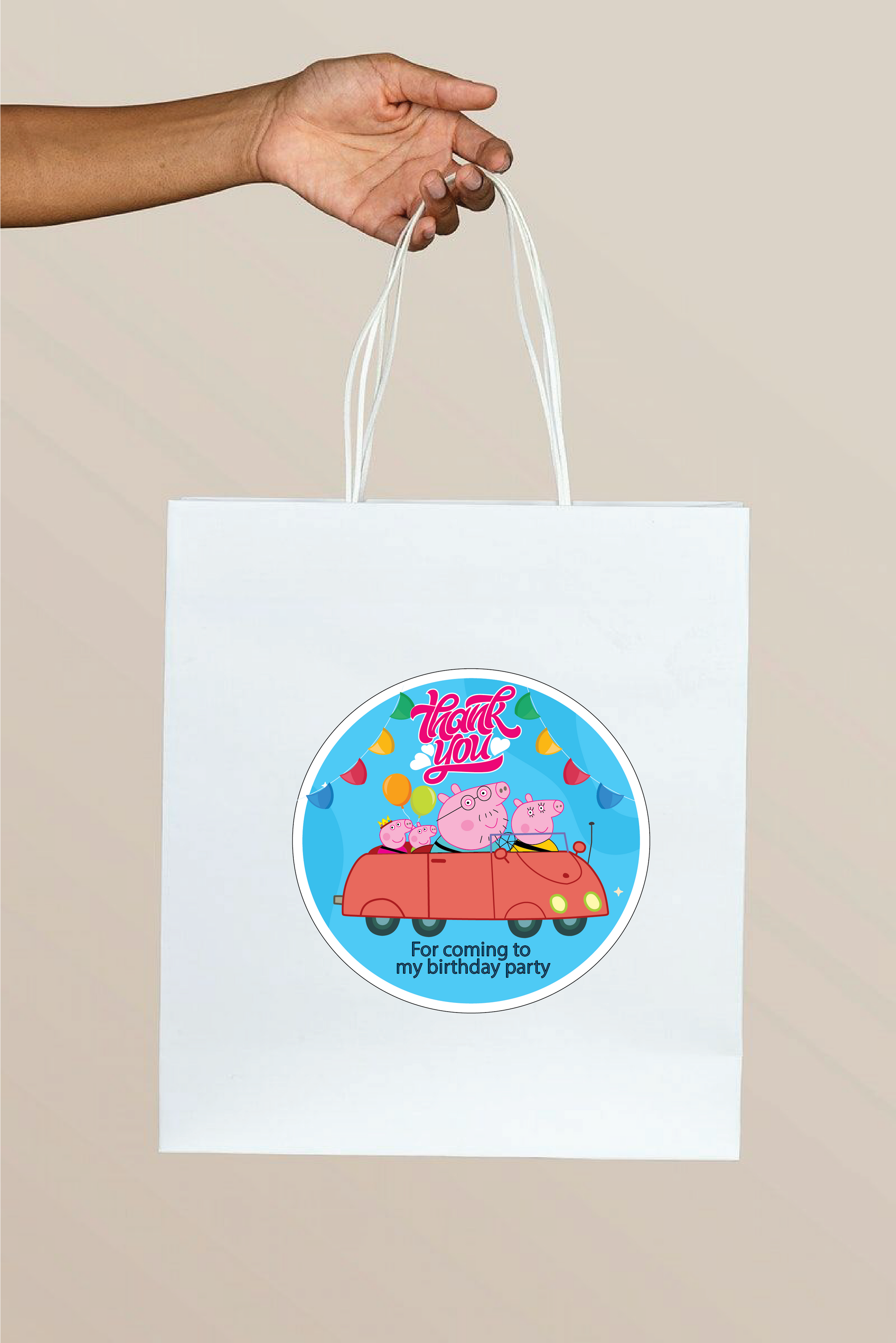 Return Gift Bags for Birthday Party - Peppa Pig Theme - Option 1