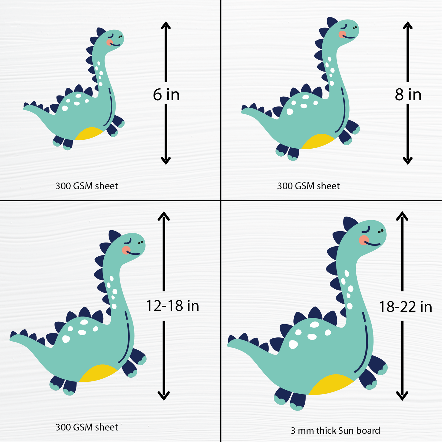 Birthday party cutouts - Dinosaur Theme