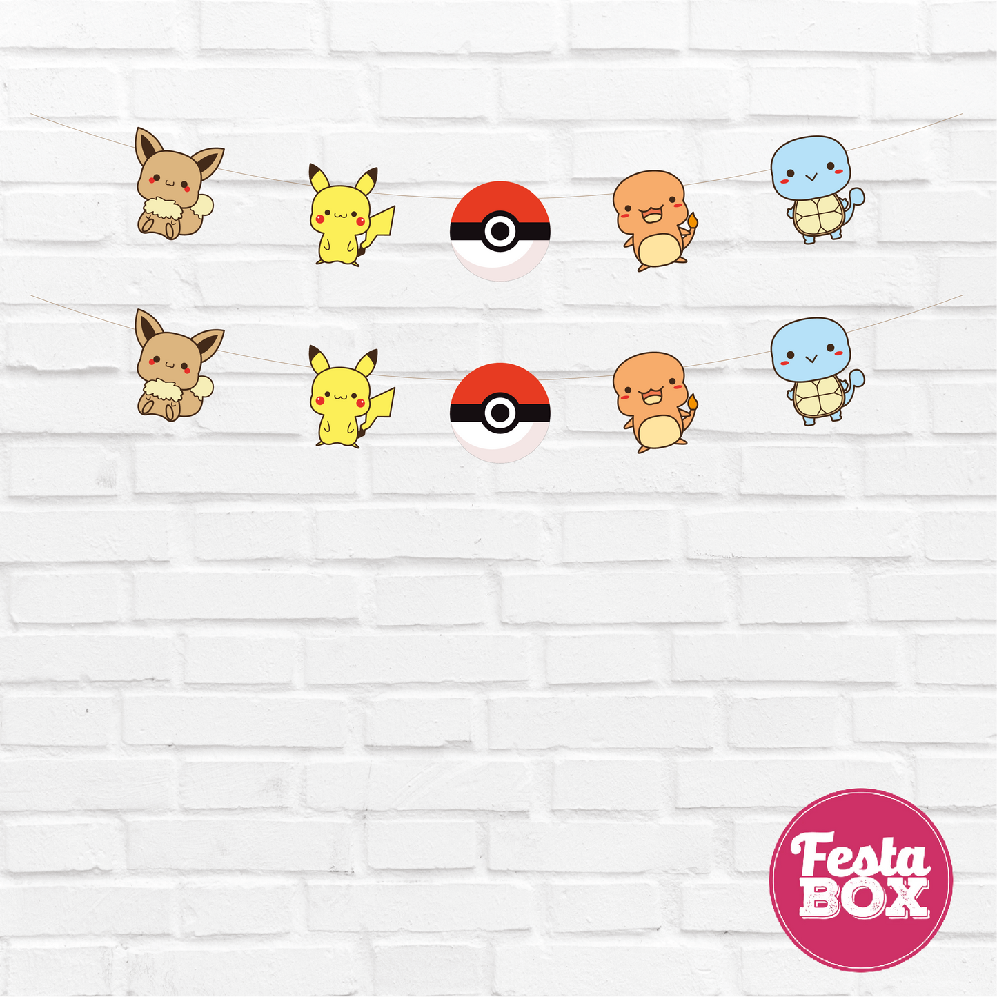 Themed cutout strings - Pokemon Theme Option 3