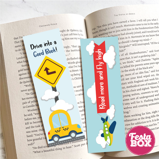 Return gifts - Bookmarks – Transport Birthday Party Theme