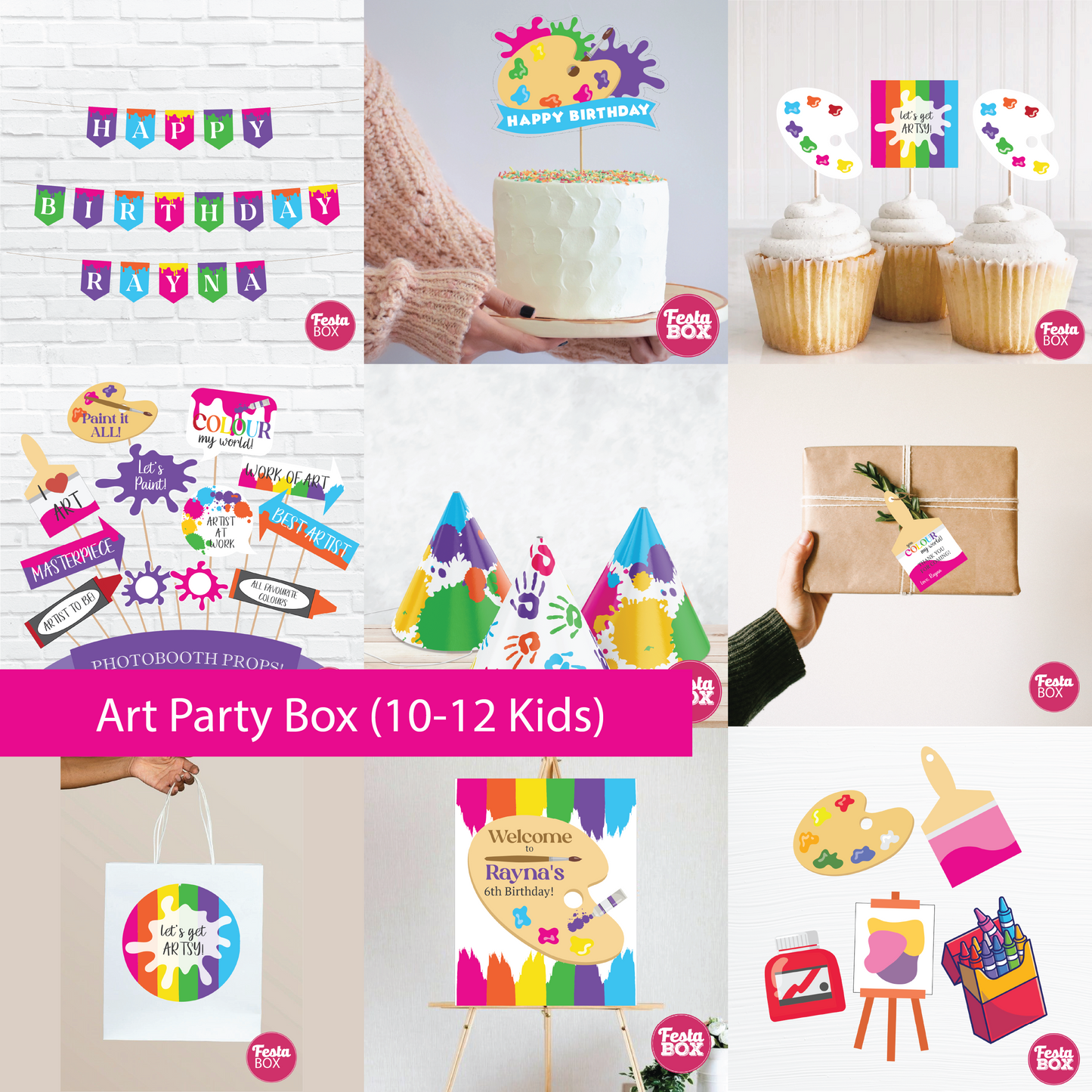 Birthday Party Box - Arts Theme