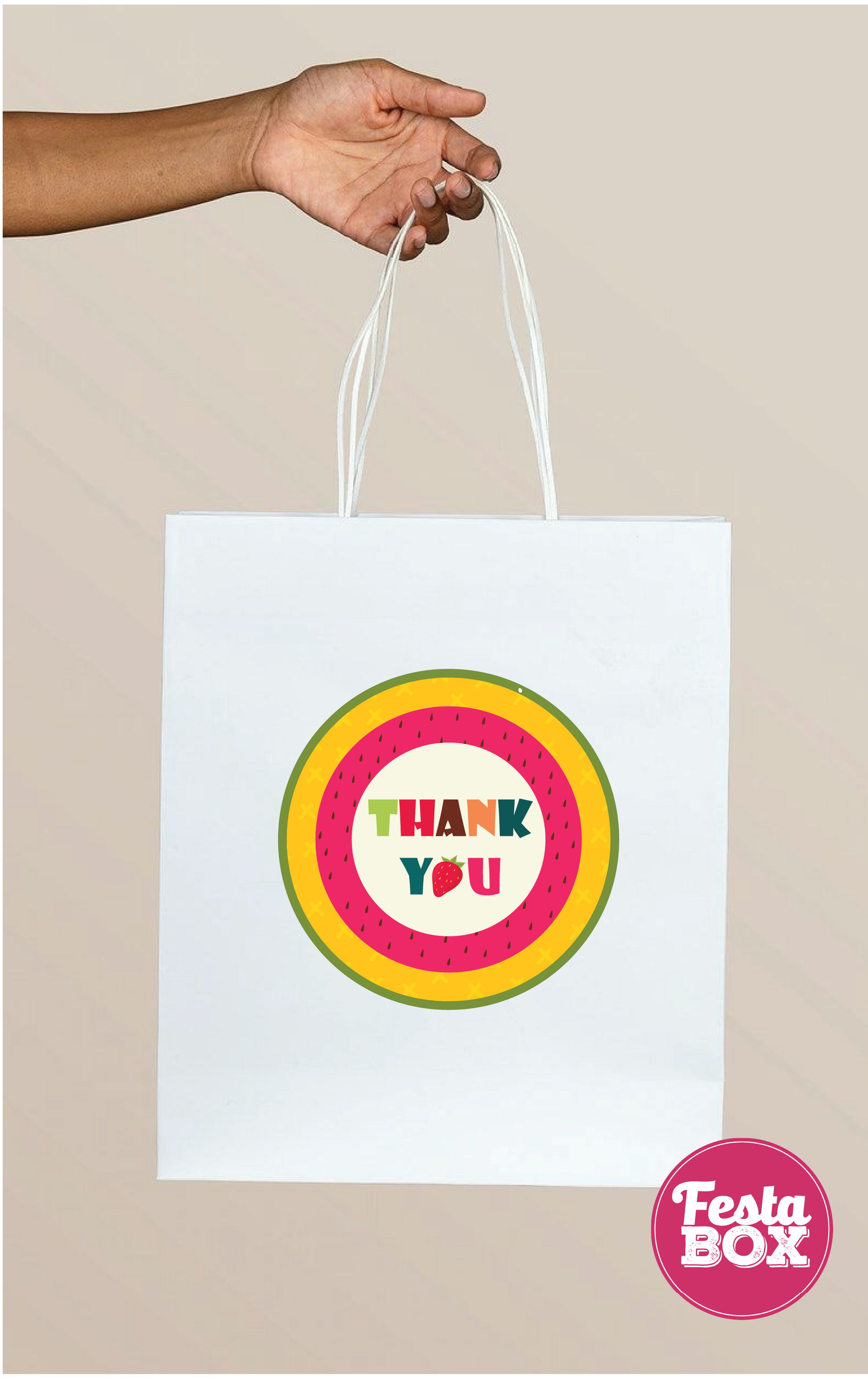 Return Gift Bags for Birthday Party - Fruit Theme - Option 1