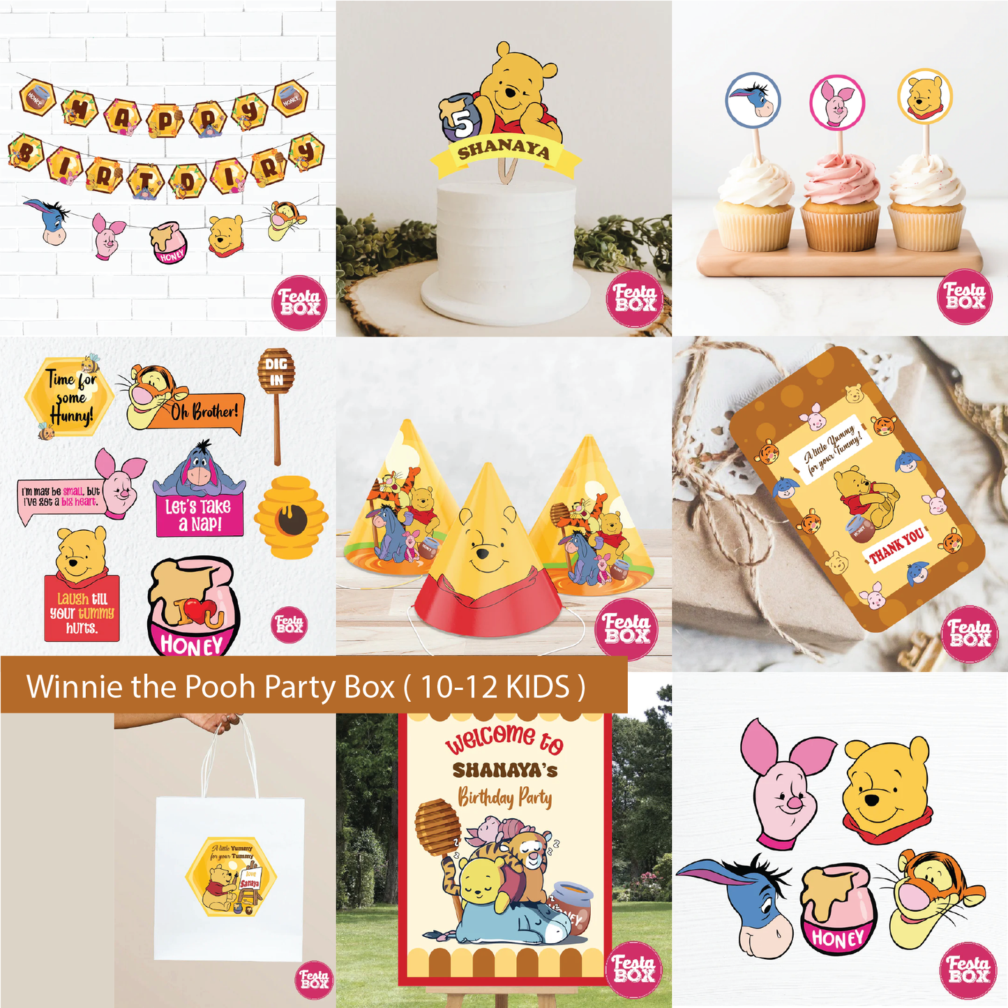 Birthday Party Box - Winnie the Pooh Theme