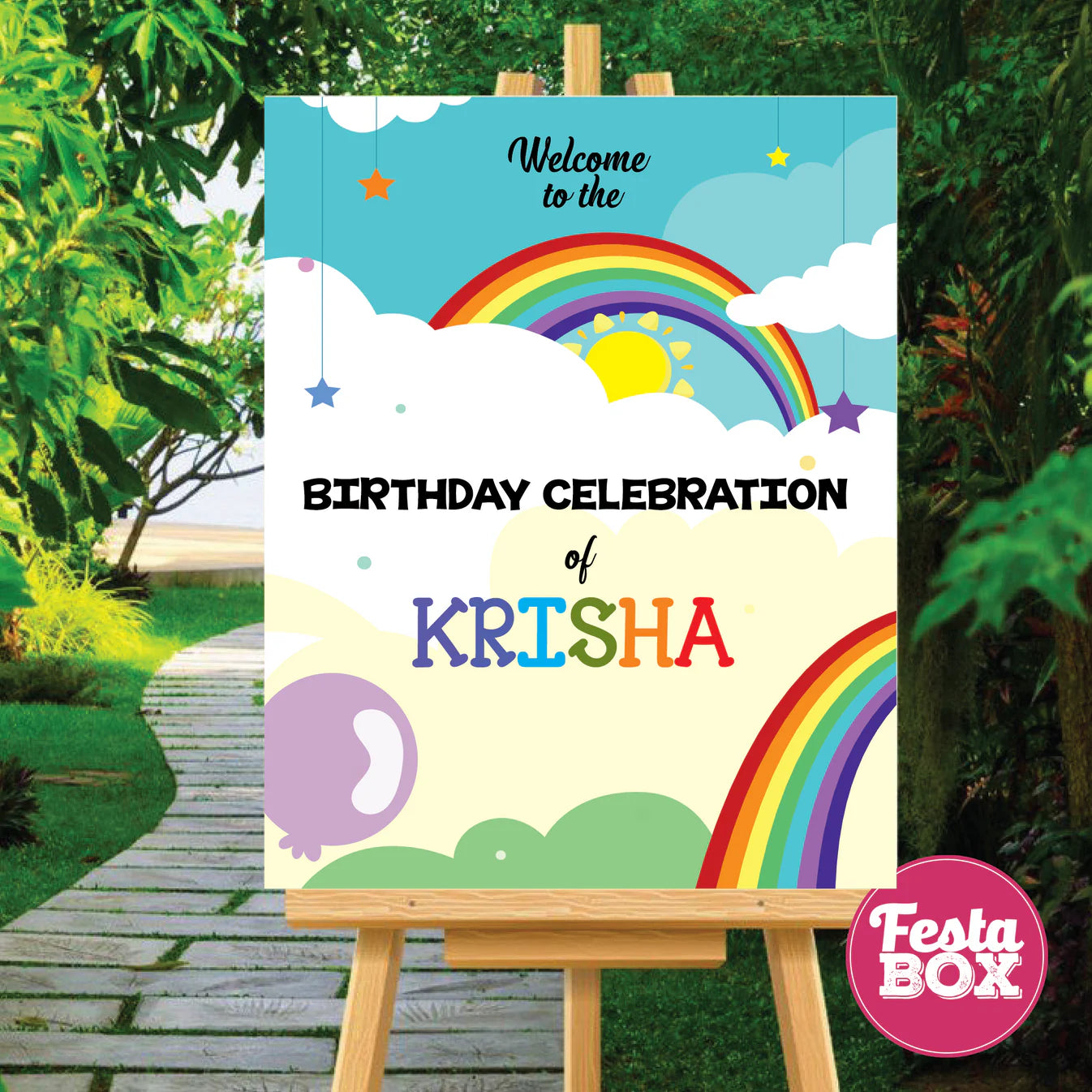 Birthday Party Box - Rainbow Theme