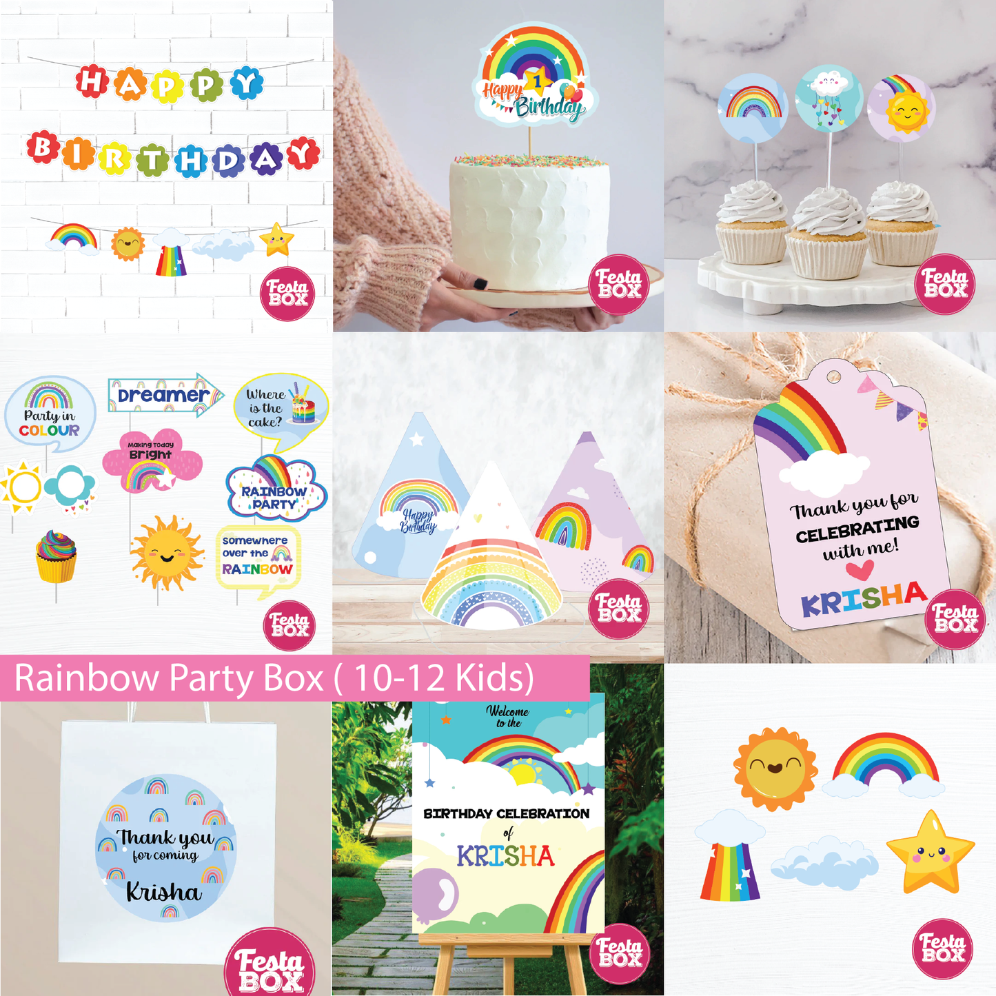 Birthday Party Box - Rainbow Theme