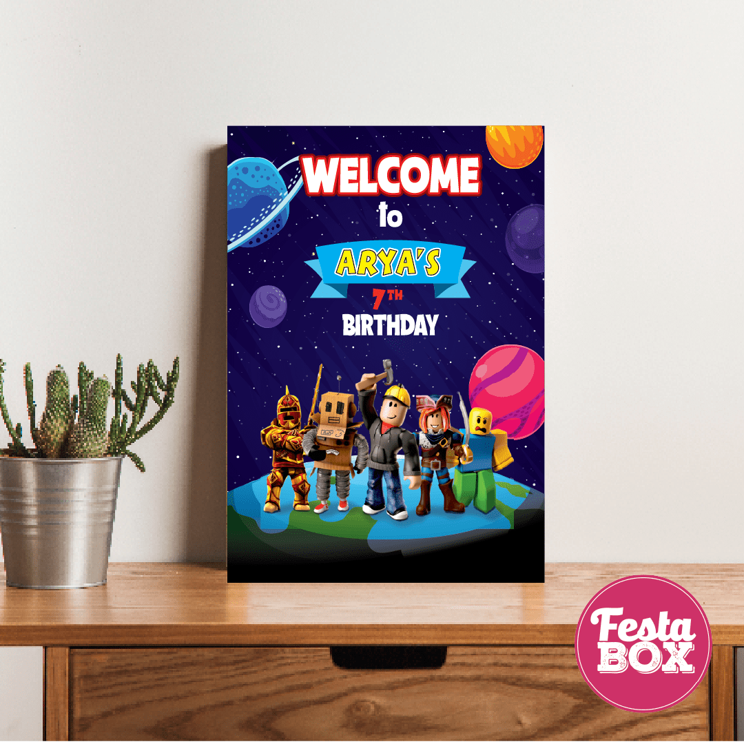 Welcome Sign - Roblox Theme Birthday