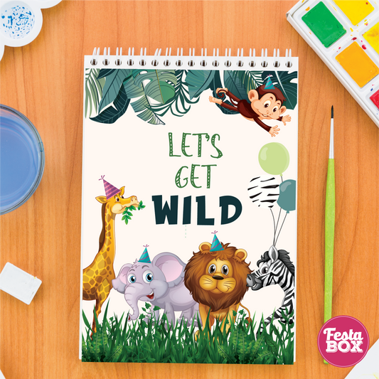 Return gifts - Drawing book - Jungle Safari theme Birthday Party