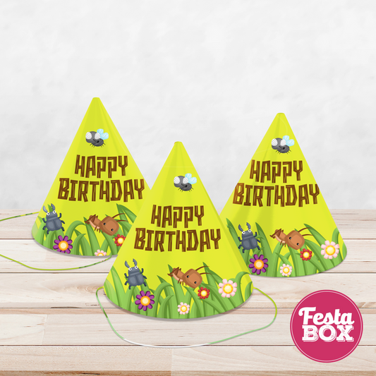 Birthday Party Caps - Bugs Theme (Set of 6) - Option 2