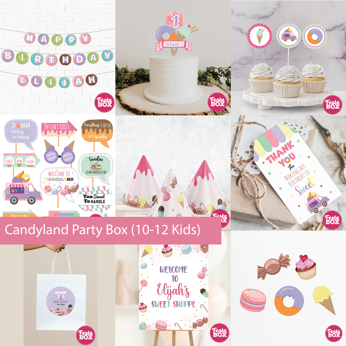 Birthday Party Box - Candyland Theme