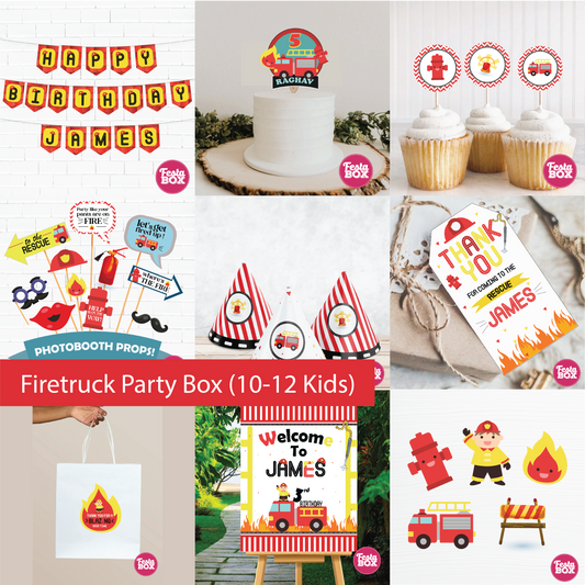 Birthday Party Box - Fire Truck Theme