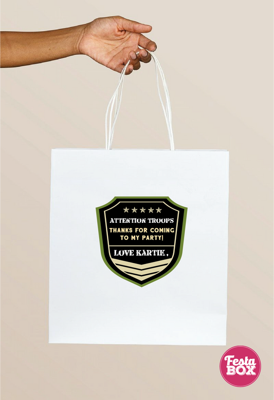 Return Gift Bags for Birthday Party - Army Theme 