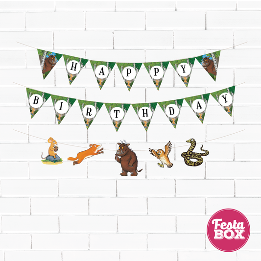 Background Banner for Birthday Party Decoration - Gruffalo Theme - Option 3