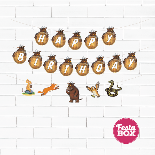 Background Banner for Birthday Party Decoration - Gruffalo Theme