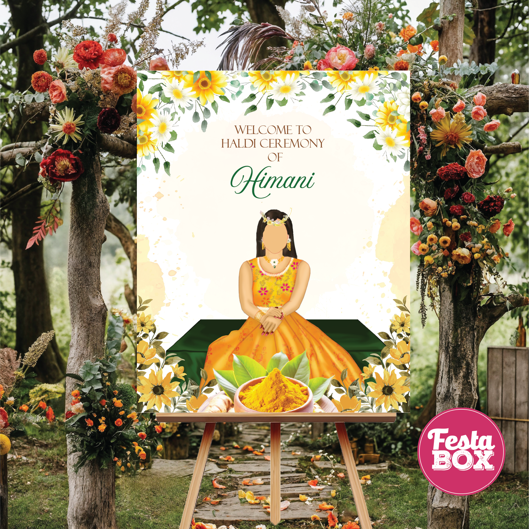 Haldi welcome board