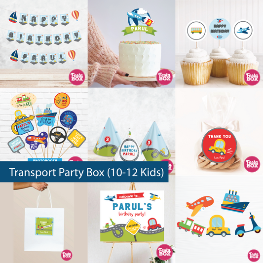 Birthday Party Box - Transport Theme