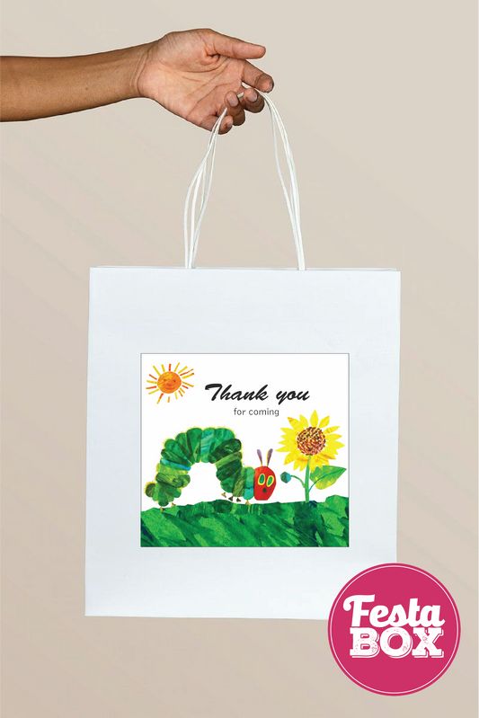 Return Gift Bags for Birthday Party - The Very Hungry Caterpillar Theme - Option 1