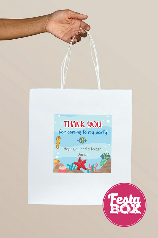 Return Gift Bags for Birthday Party - Under the Sea Theme (Set of 6) - Option 2