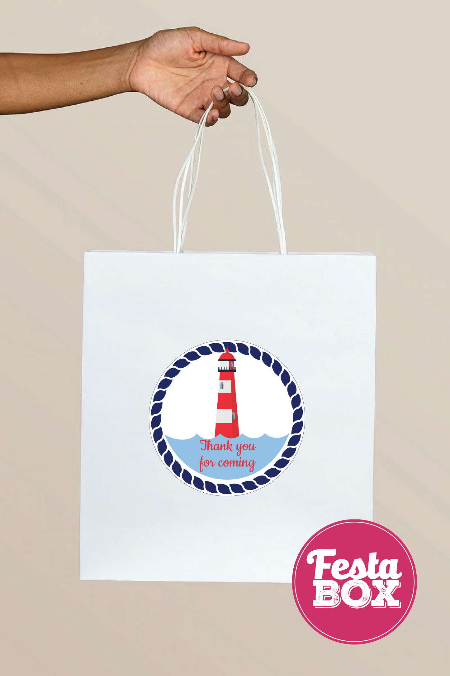 Return Gift Bags for Birthday Party - Nautical Theme - Option 2