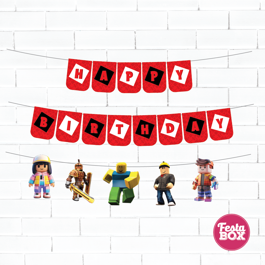Happy Birthday banner Roblox theme 