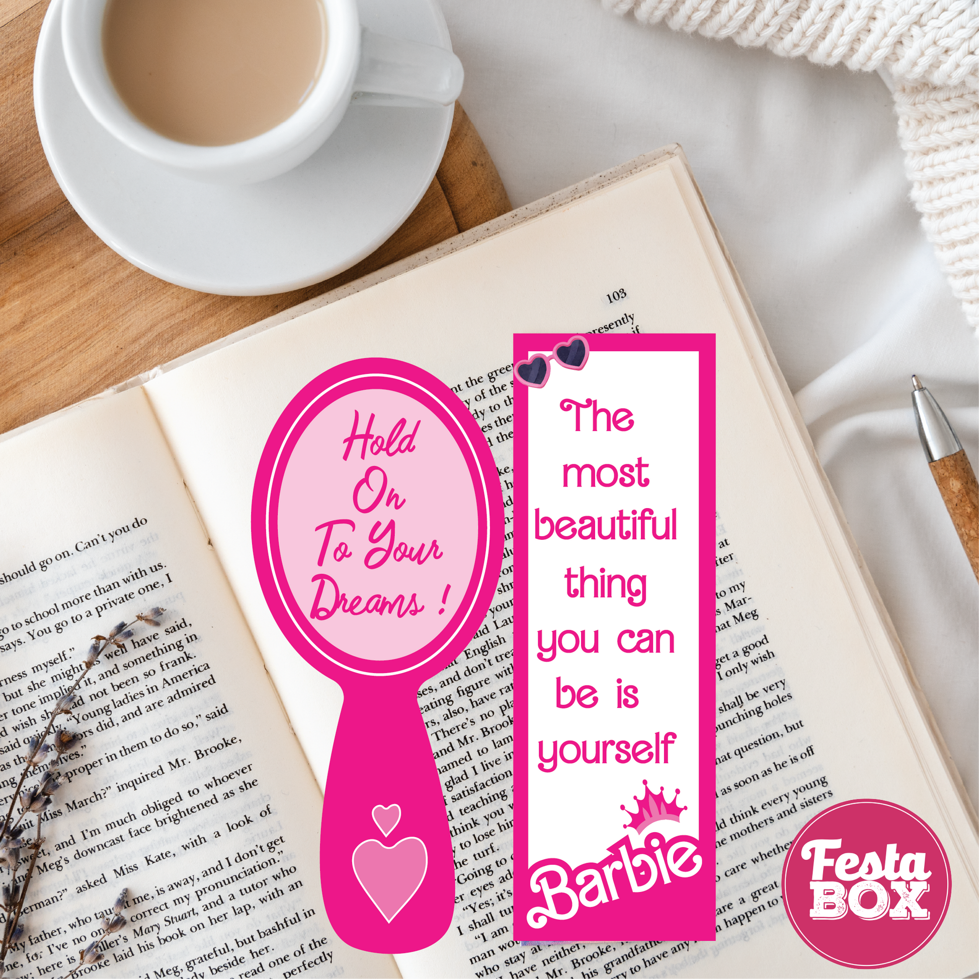 Bookmark – Barbie Birthday Party Theme (Set of 6 pairs)