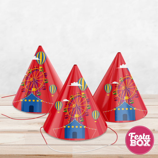 Birthday Party Caps - Carnival Theme (Set of 6) - Option 2