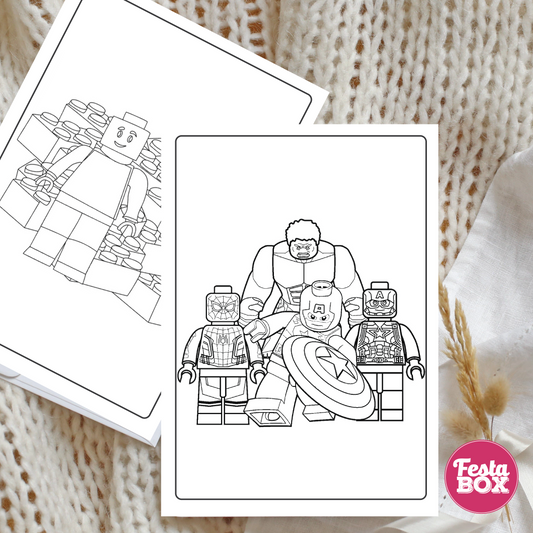 Colouring Sheet - Lego Theme