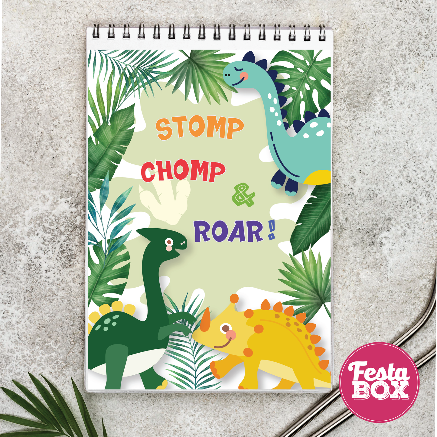 Return gifts - Drawing book - Dinosaur theme Birthday Party