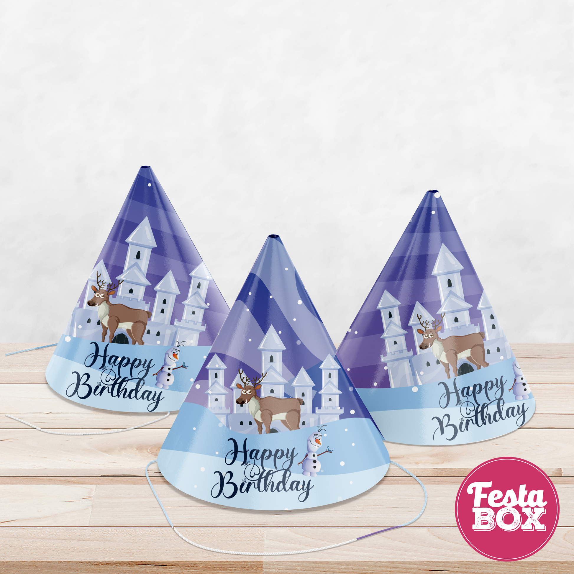 Birthday Celebration Caps - Frozen Theme (Set of 6) - Option 2