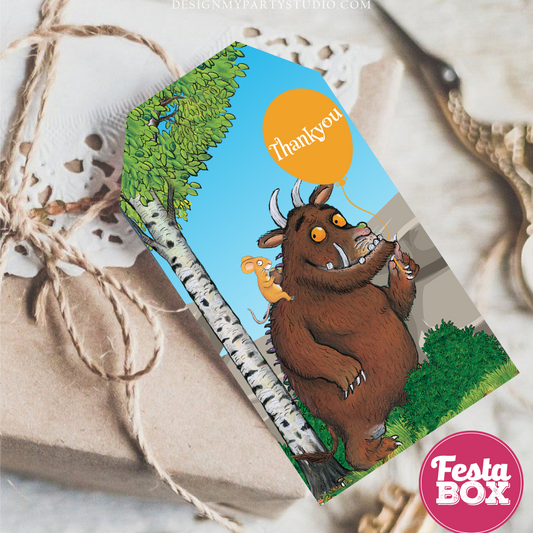 Gift Tags for Birthday Party Decoration - Gruffalo Theme (Set of 6) - Option 1