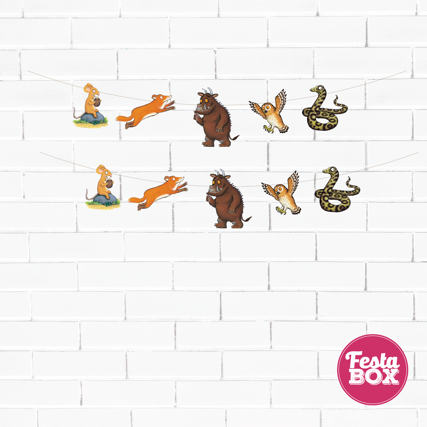 Background Banner for Birthday Party Decoration - Gruffalo Theme - Option 1