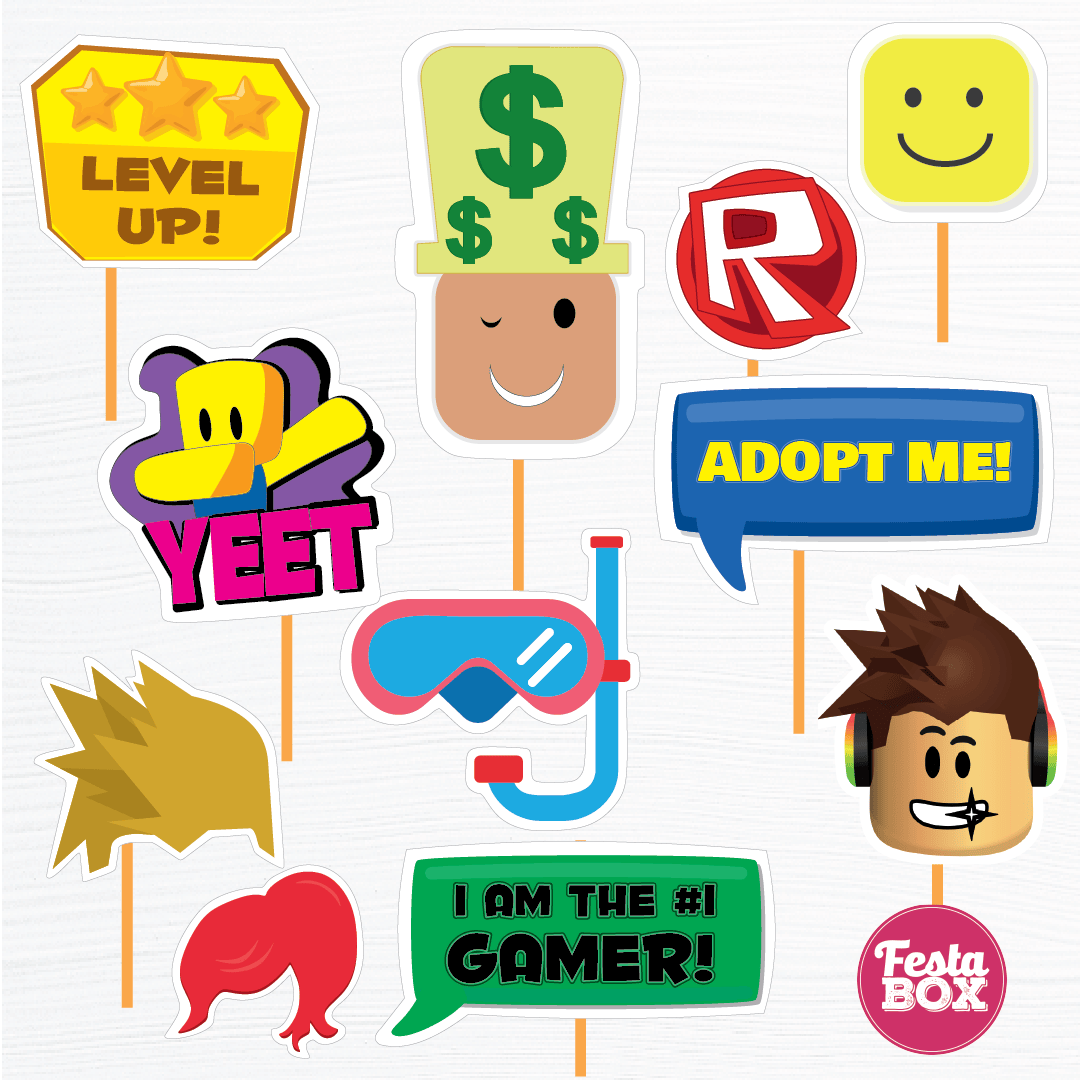 Party Props for Birthday Party Decoration - Roblox Theme