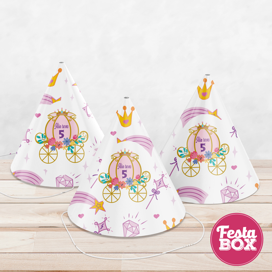 Birthday Celebration Caps - Princess Theme (Set of 6) - Option 3