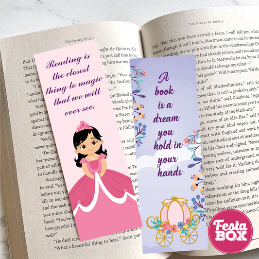 Bookmark – Princess Birthday Party Theme (Set of 6 pairs)