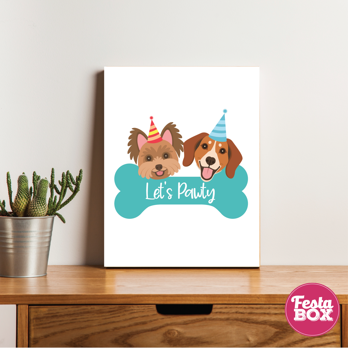 Welcome Sign for Birthday Party Decoration - Puppy Theme