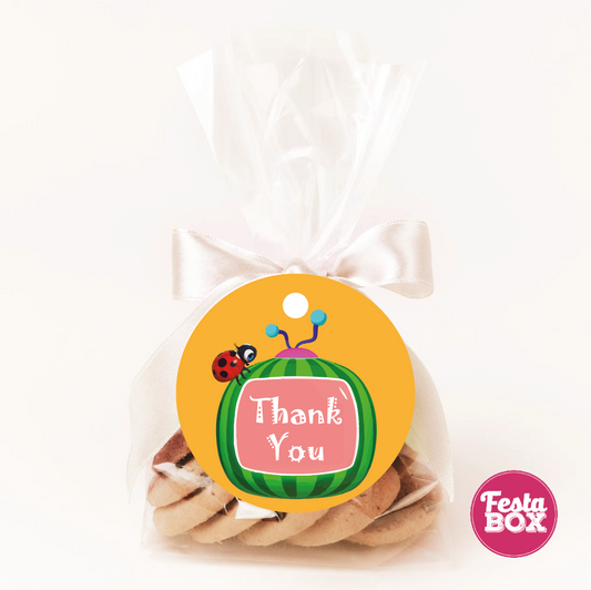 Gift Tags for Birthday Party - Cocomelon Theme by Festabox (Set of 6) - Option 1