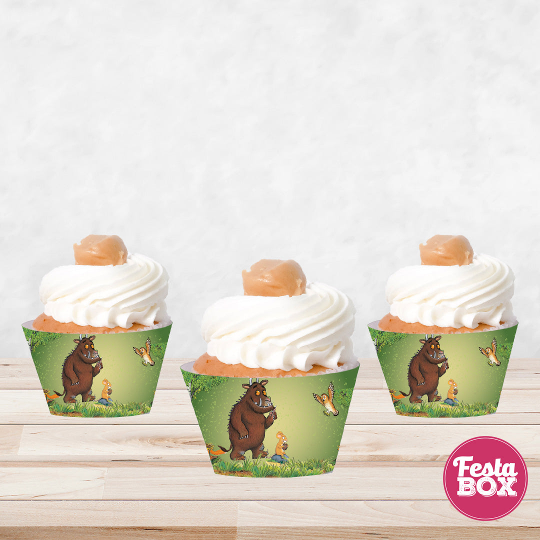 Cupcake Wrappers for Birthday Party Decoration - Gruffalo Theme (Set of 6) - Option 2