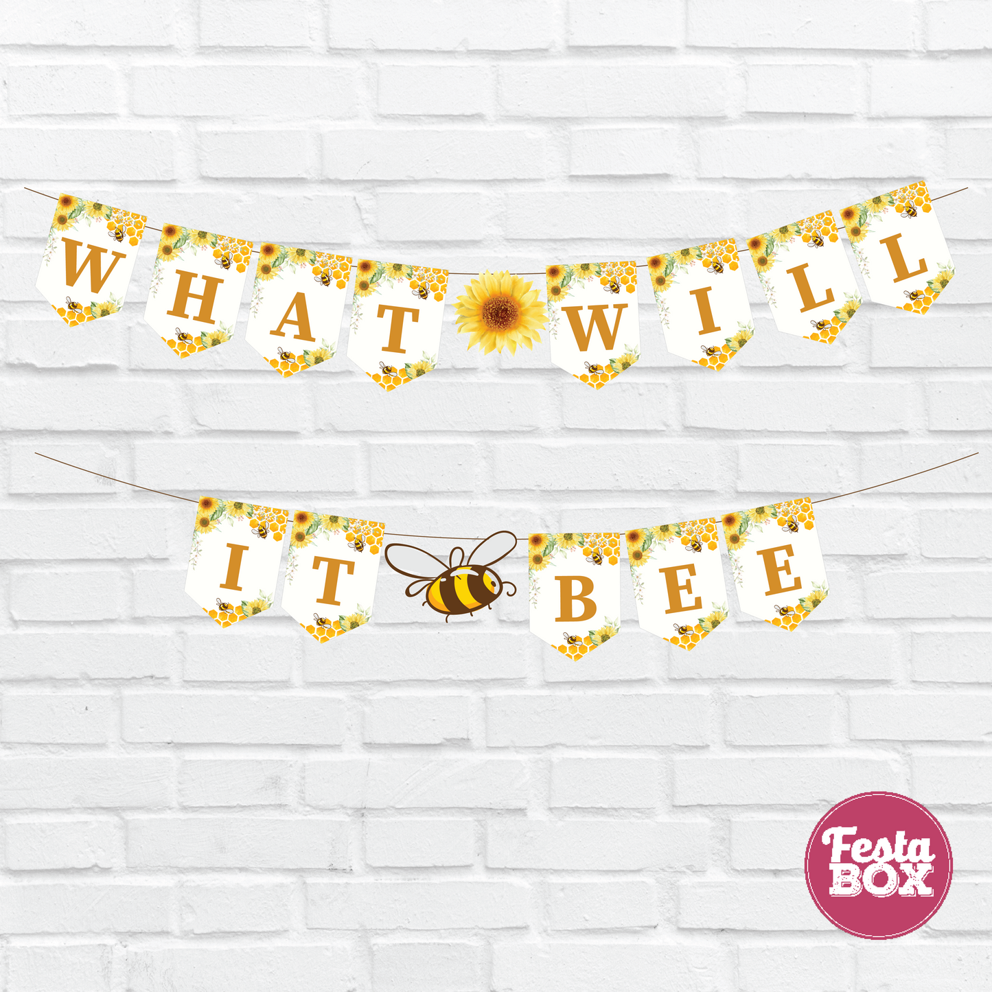 Background Banner - Honeybee Collection by Festabox