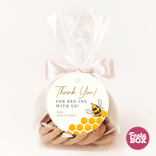 Gift Tags for Baby Shower - Honeybee Collection by Festabox - Option 1