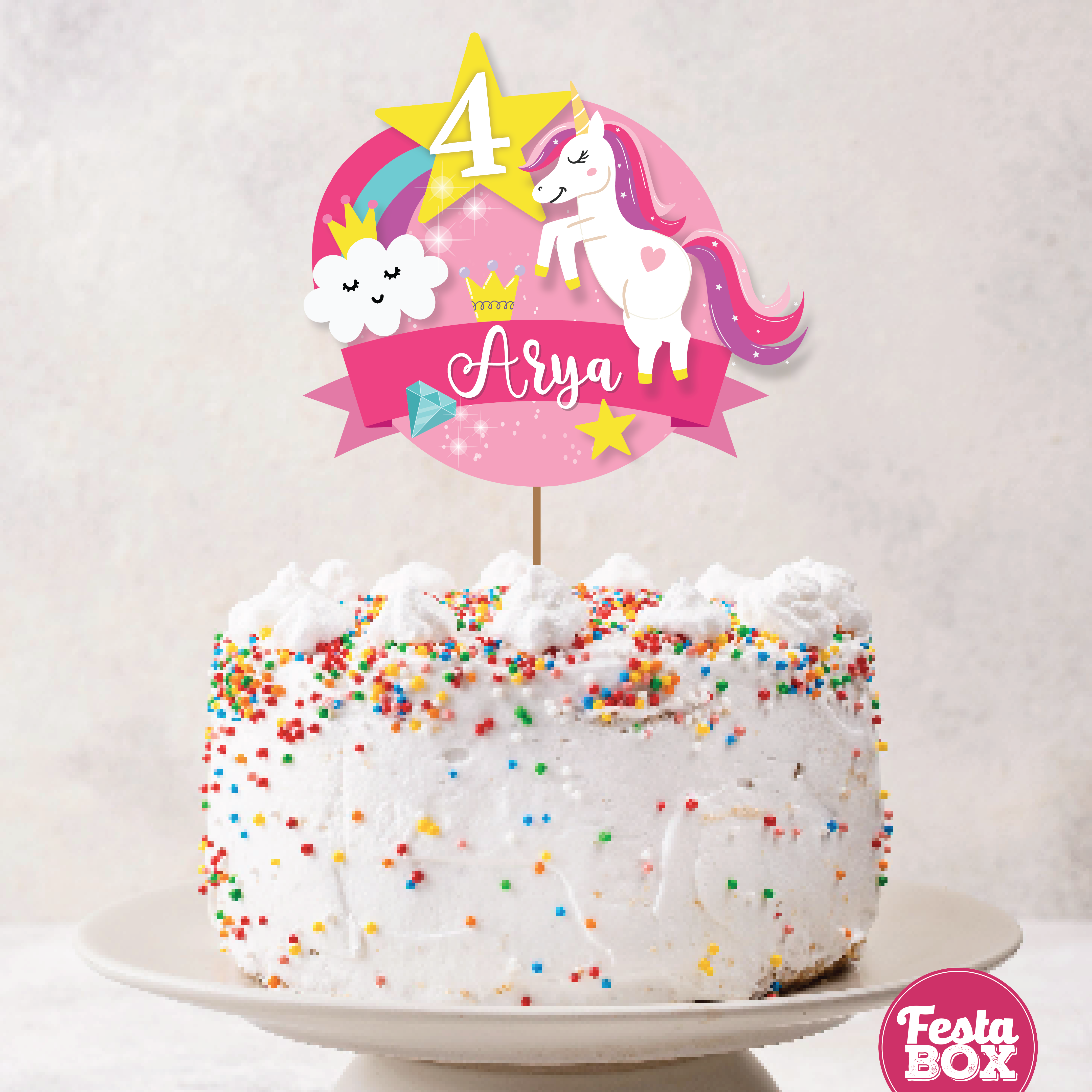 Free Printable Unicorn Cake Toppers. - Oh My Fiesta! in english