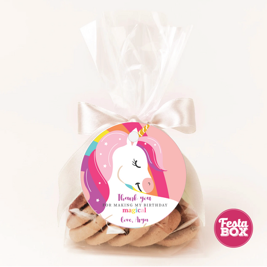Gift Tags under the Unicorn Theme by Festabox for Birthday Party Decorations