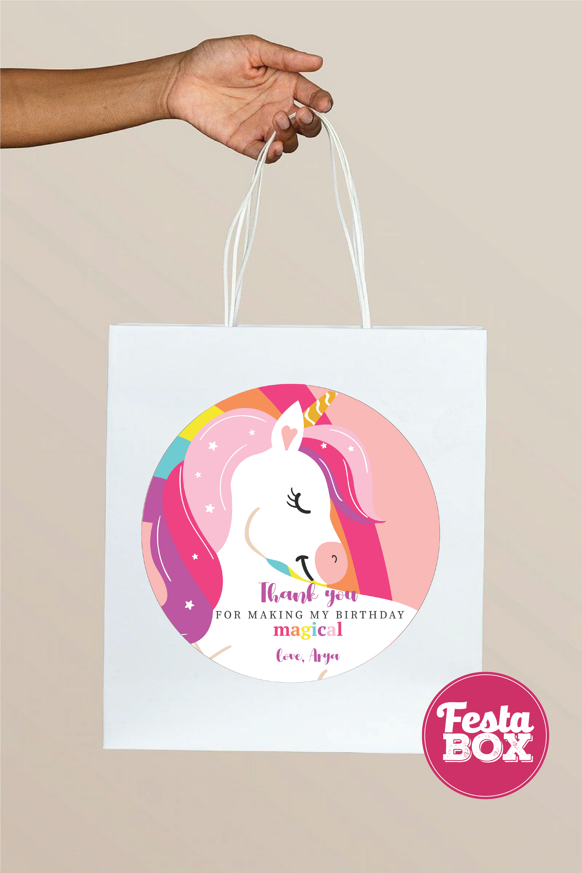 Return Gift Bags for the Birthday Party Unicorn Theme by Festabox