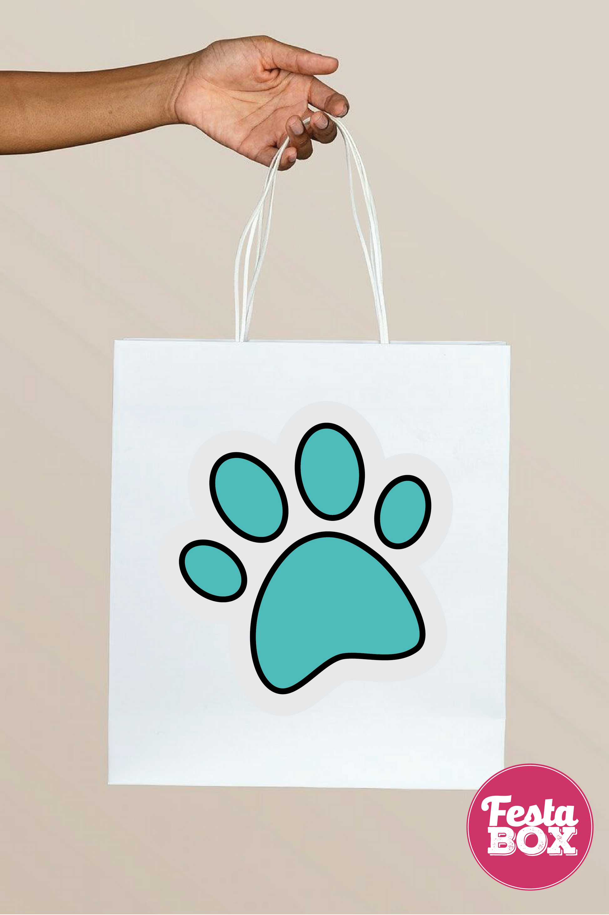 Return gift bags with the Puppy Birthday Party Theme Collection by Festabox