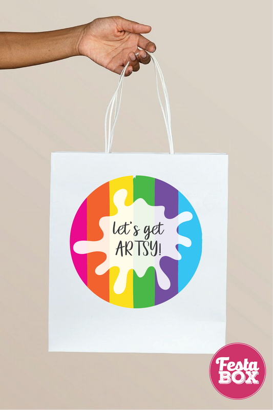 Return Gift Bags for Baby Shower – Arts Theme by Festabox (Set of 6)