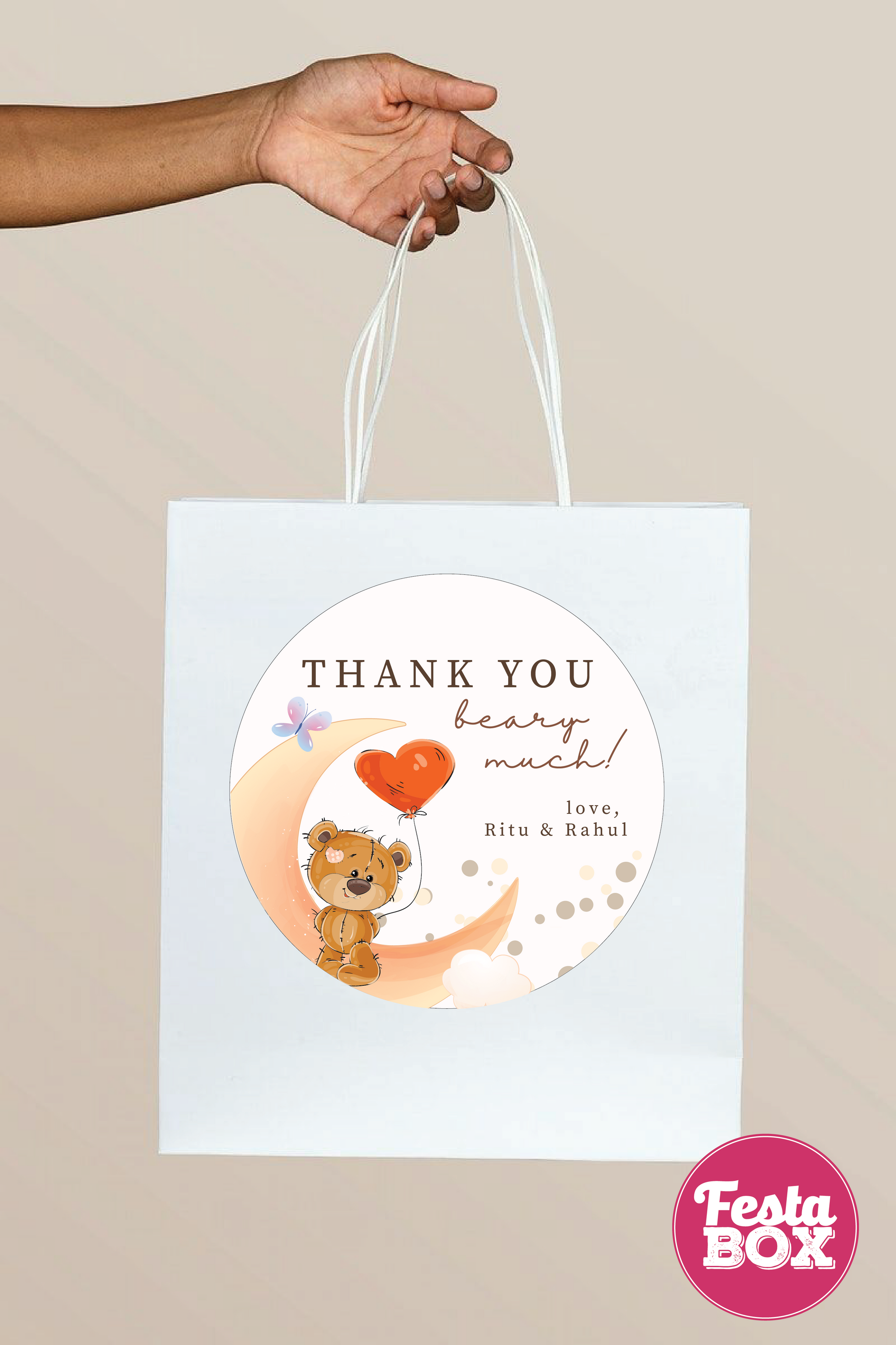 Teddy bear store gift bags