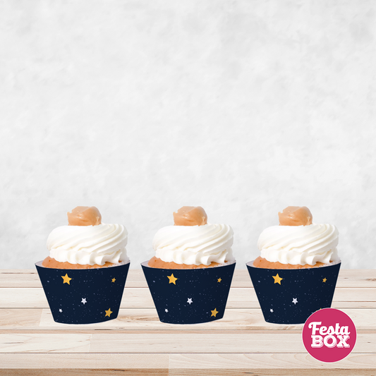 This set of cupcake wrappers is part of the Space Theme Collection by Festabox